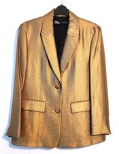 Zara Antique Gold Blazer