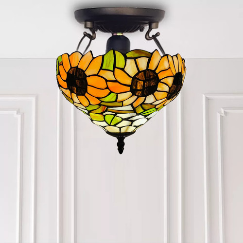 Tiffany sunflower style - sunflower,