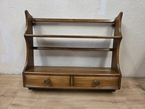 Vintage ercol solid elm open - elm,
