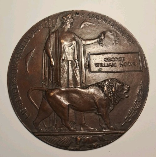 Ww1 death plaque george - ww1,