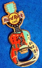 GDANSK NEPTUNE'S FOUNTAIN BOTTLE OPENER GUITAR MAGNET PINCRAFT Hard Rock Cafe