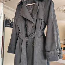 Black Vintage Trench Coat Size