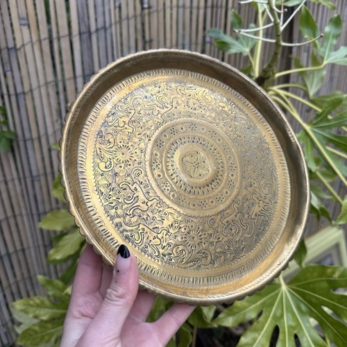 Vintage brass engraved animal - engraved,