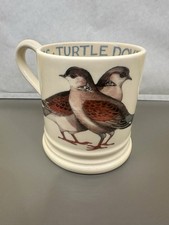 Emma Bridgewater Turtle Dove Mug 1/2 Pint Mug Birds Series Very Good Condition