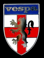 VESPA ST GEORGE SHIELD  ENAMEL