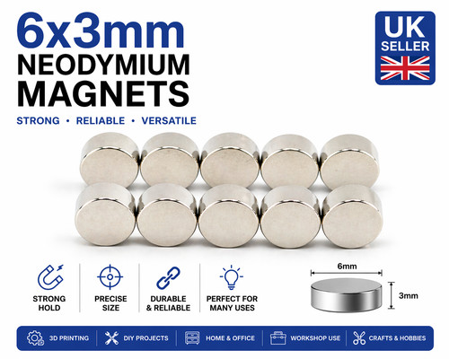 6x3mm magnets neodymium strong - 6x3mm,