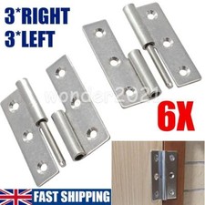 3" Lift Off Stainless Steel Door Hinge with Detachable Pin and Slip Joint Flag