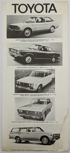 Original toyota sales brochure - toyota,