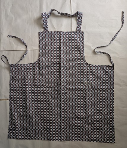 Vintage handmade cotton apron - cotton,
