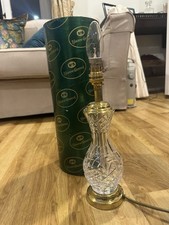 Tyrone Irish Crystal Table Lamp – Hand Cut Lead Crystal with Brass Base