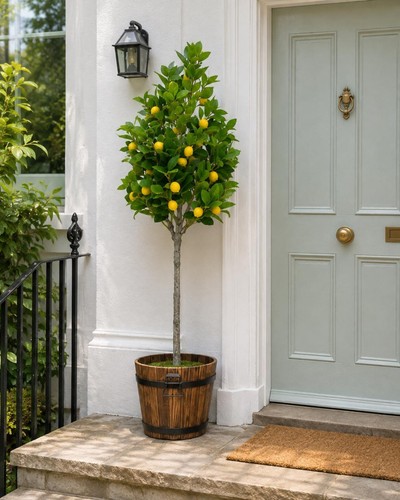 Artificial lemon tree faux - lemon,