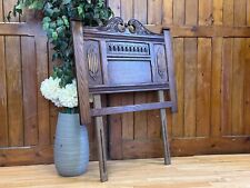 Old Charm Carved Solid Oak Single Headboard  Tudor Style Head Board Model 2234