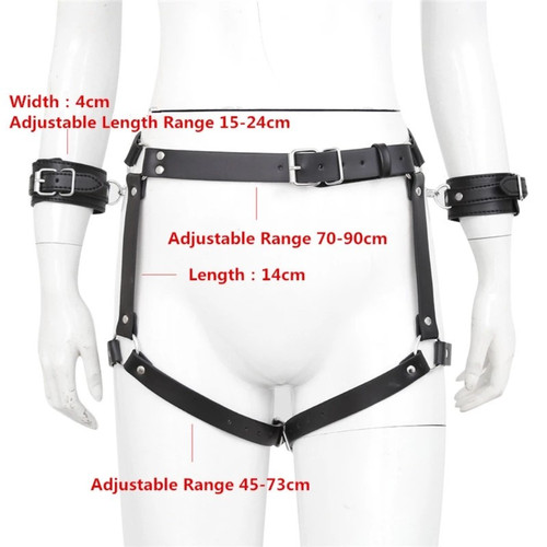 Leather waist belt - pu,