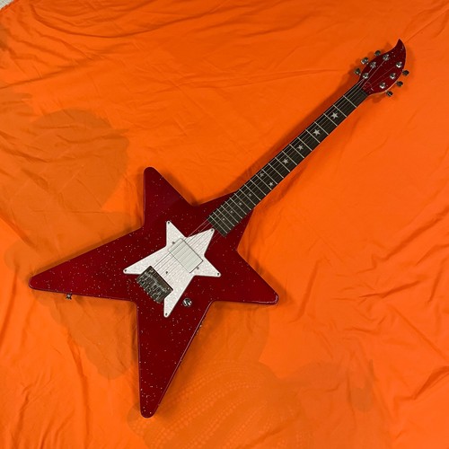 Red star shape electric - star, guitar