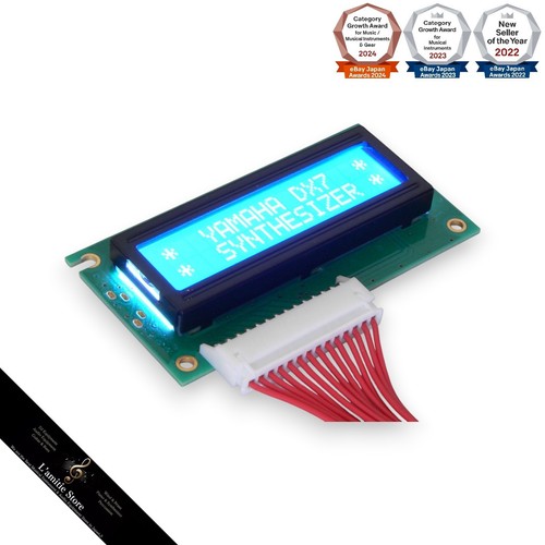 Yamaha dx7 lcd display blue - display,