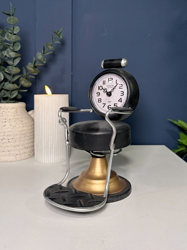 Black vintage barber - black, chair