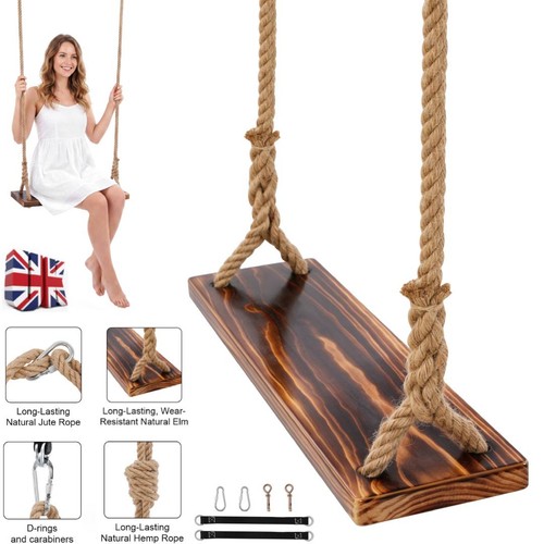 Wood tree swing seat - wood,