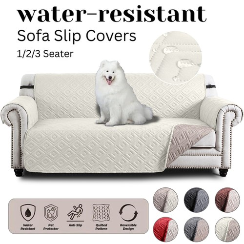 Quilted sofa cover furniture - sofa,