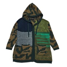 Desigual Green Blue Open Front