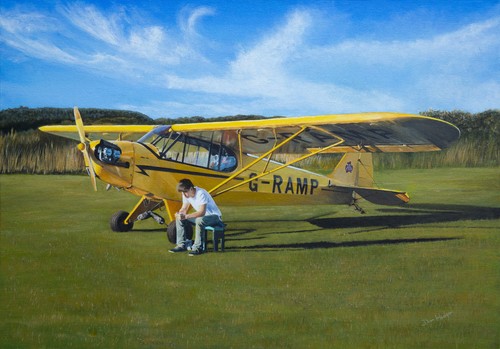 Piper cub first solo by - solo", dan