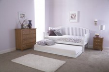 Madrid Wooden Day Bed and Trundle - Solid Wood - Assembly Option-LOCAL DELIVERY