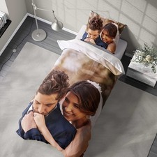 Wedding Duvet Cover Personalised Photo Collage Gift Bride Groom Keepsake Bedding