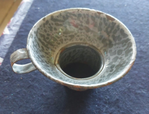 Primitive gray spatter enamel - primitive,