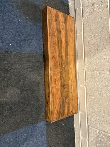Walnut floating shelf 850mm - 850mm, x