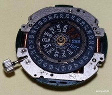 ORIGINAL SEIKO 7A38 MOVEMENT GOOD WORKING CONDITION 7A38A BLACK DAY DATE DISC