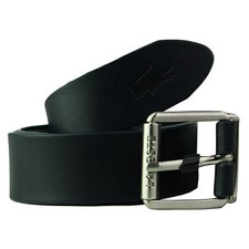 Lacoste Leather Mens Navy Belt
