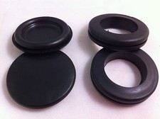 6,9,12,16,20,25,32,38 & 50mm Black Rubber Blanking Closed Wiring Open Grommets