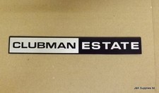 CLASSIC MINI CLUBMAN ESTATE REAR DOOR BADGE - ADHESIVE FOIL BADGE - BADGE ONLY