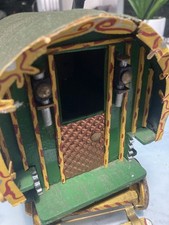 Vintage Folk Art Scratch Built Romany Gypsy Caravan