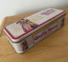 Vintage Quality Street Rectangle Christmas Tin 1991 Prop