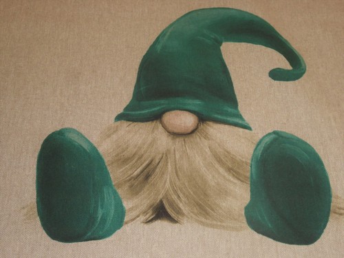 Green gonk christmas elf linen - gonk,