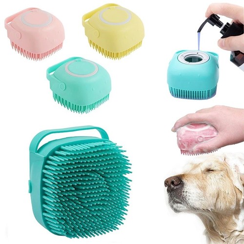 Silicone pet bath brush - silicone,