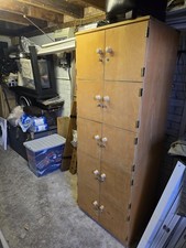 Vintage Retro School Lockers Wooden ( 4 available ) 