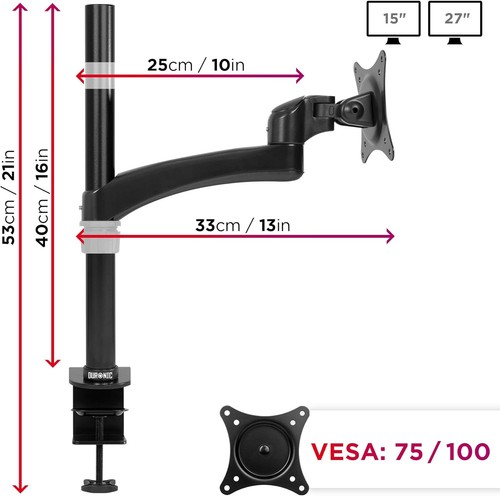Duronic monitor arm stand desk - stand,