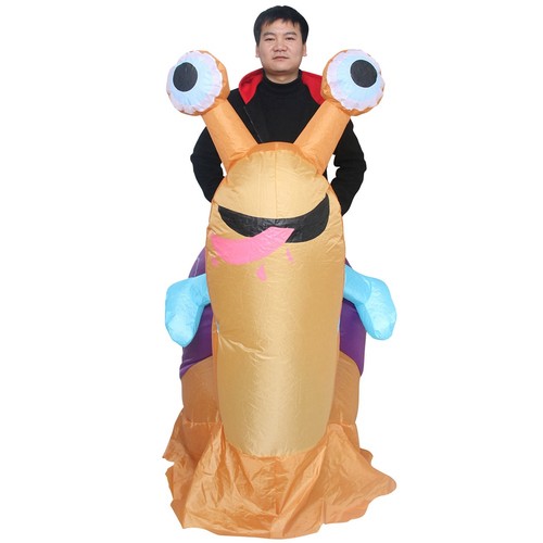 Cycling snail funny blow suit - cycling,