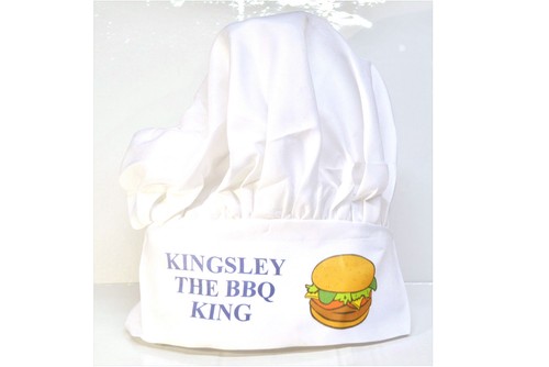 Personalised white chefs - chefs, hat