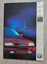 Alfa Romeo 33S 16v Cloverleaf Permanent 4 UK sales brochure 9109-2153