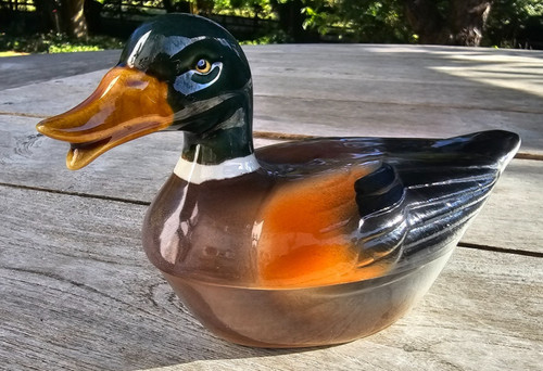 Ceramic vintage mallard tureen - ceramic,