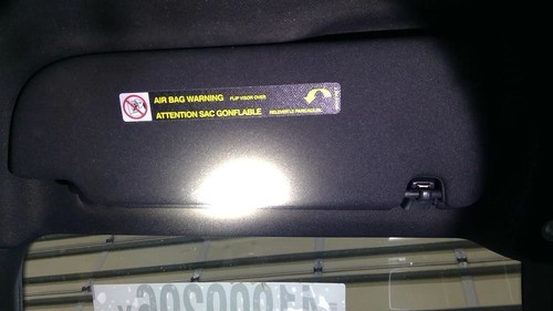 Driver left sun visor fits - left,