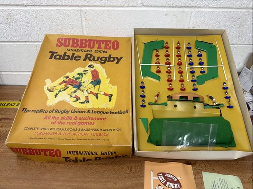 Subbuteo vintage table - vintage, rugby
