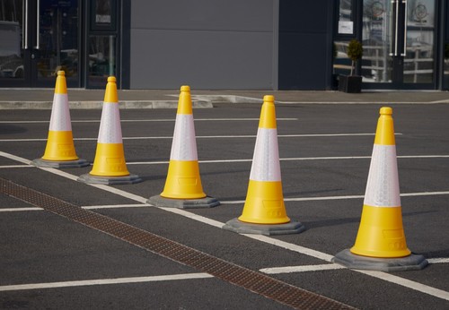 Yellow traffic cones heavy - cones,