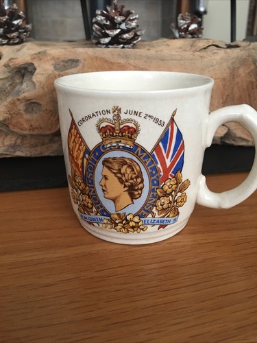 Vintage coronation mug queen - vintage, -coronation