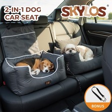 Skylos Pet Car Seat Dog Booster Mat Portable Large Travel Bed Removable Washable
