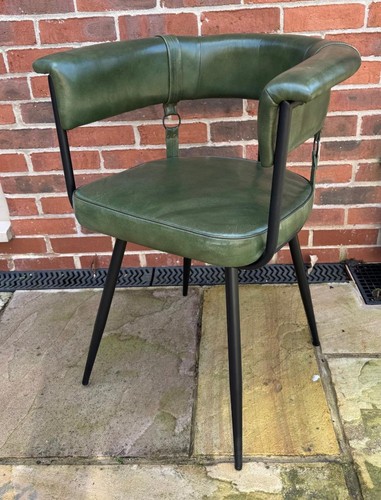 Leather dining chair vintage - chair,