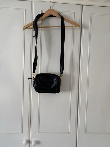Small black leather - black,