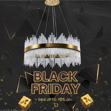 Crystal Chandelier K9 Ceiling Light LED Lighting Modern Living Room Lamp